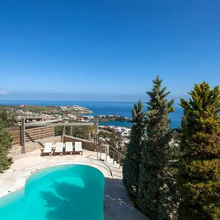 Villa Thomais - 2 With A Pool And Sea View