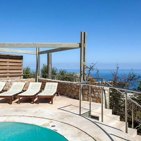 Thomais - 2 With A Pool And Sea View Villa